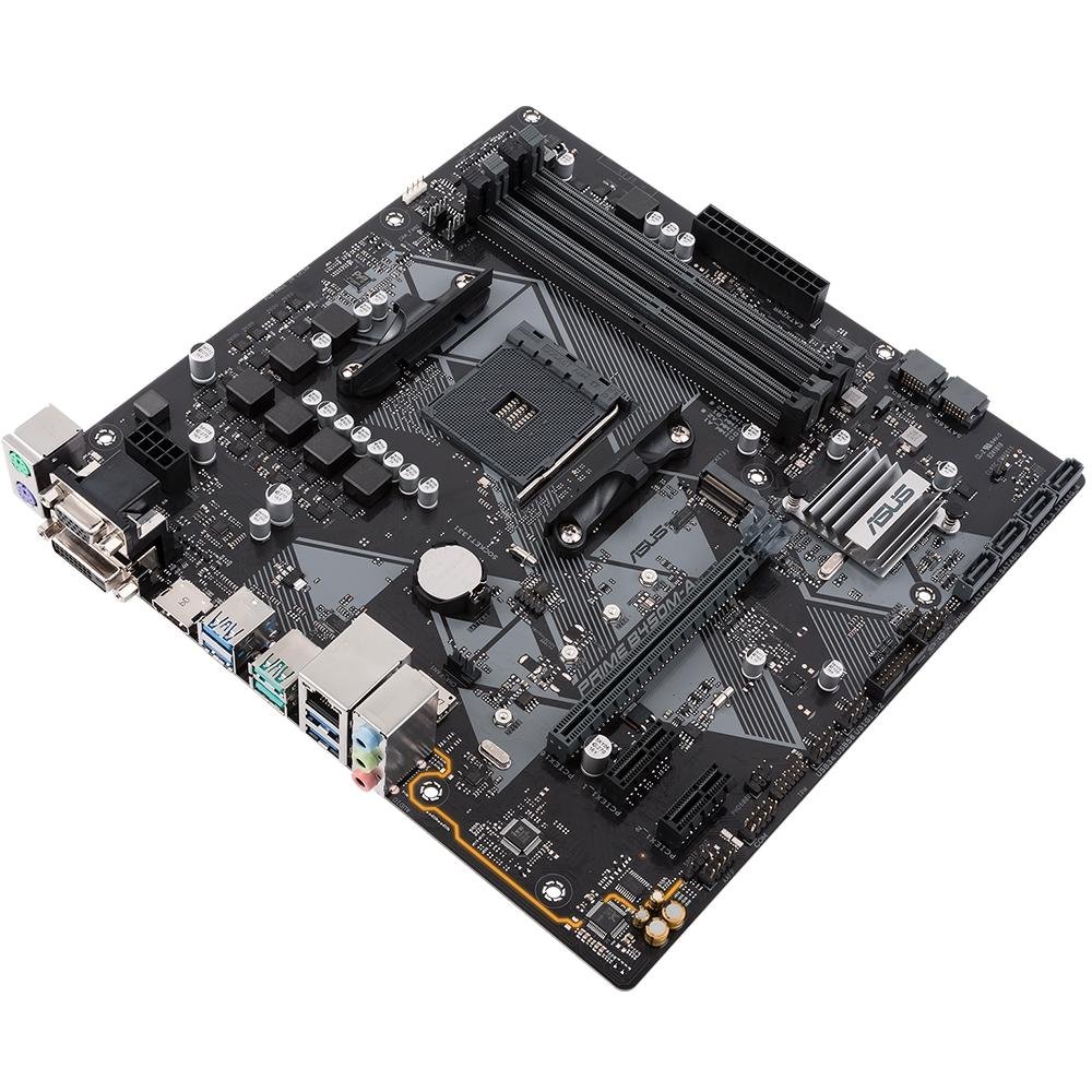 Imagem 5 de 10 do produto Placa-Mãe ASUS Prime B450M-A, AMD AM4, mATX, DDR4, Preto