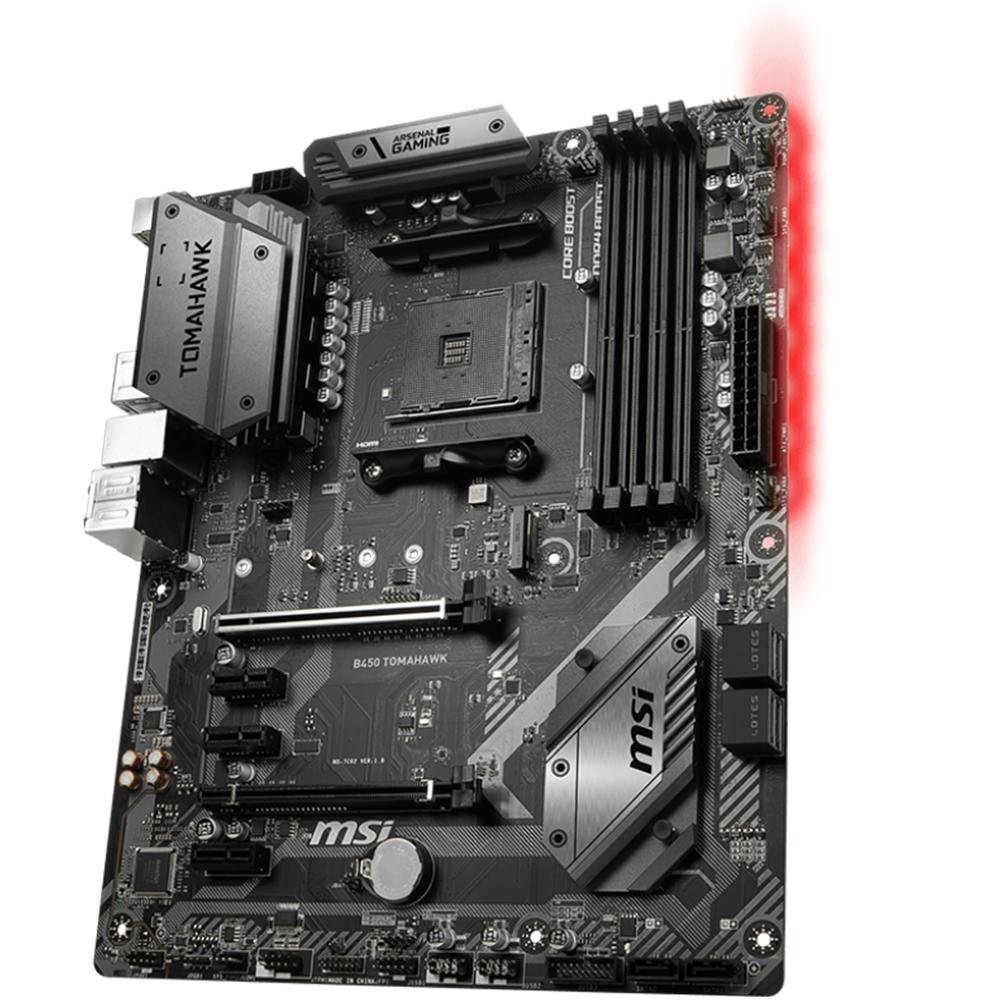Imagem 4 de 5 do produto Placa-Mãe MSI B450 Tomahawk, AMD AM4, ATX, DDR4