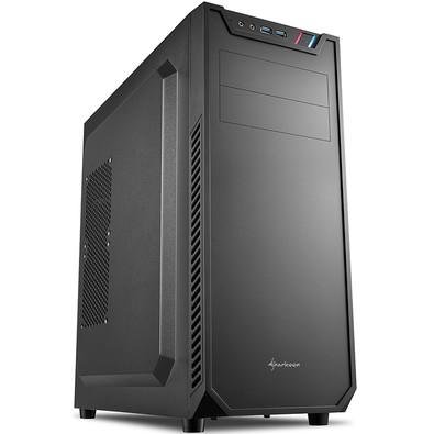 Com suas entradas de ar laterais e painel frontal elementar, a torre VS7 midi ATX faz uma impressão discreta, mas direta, permitindo que o gabinete en
