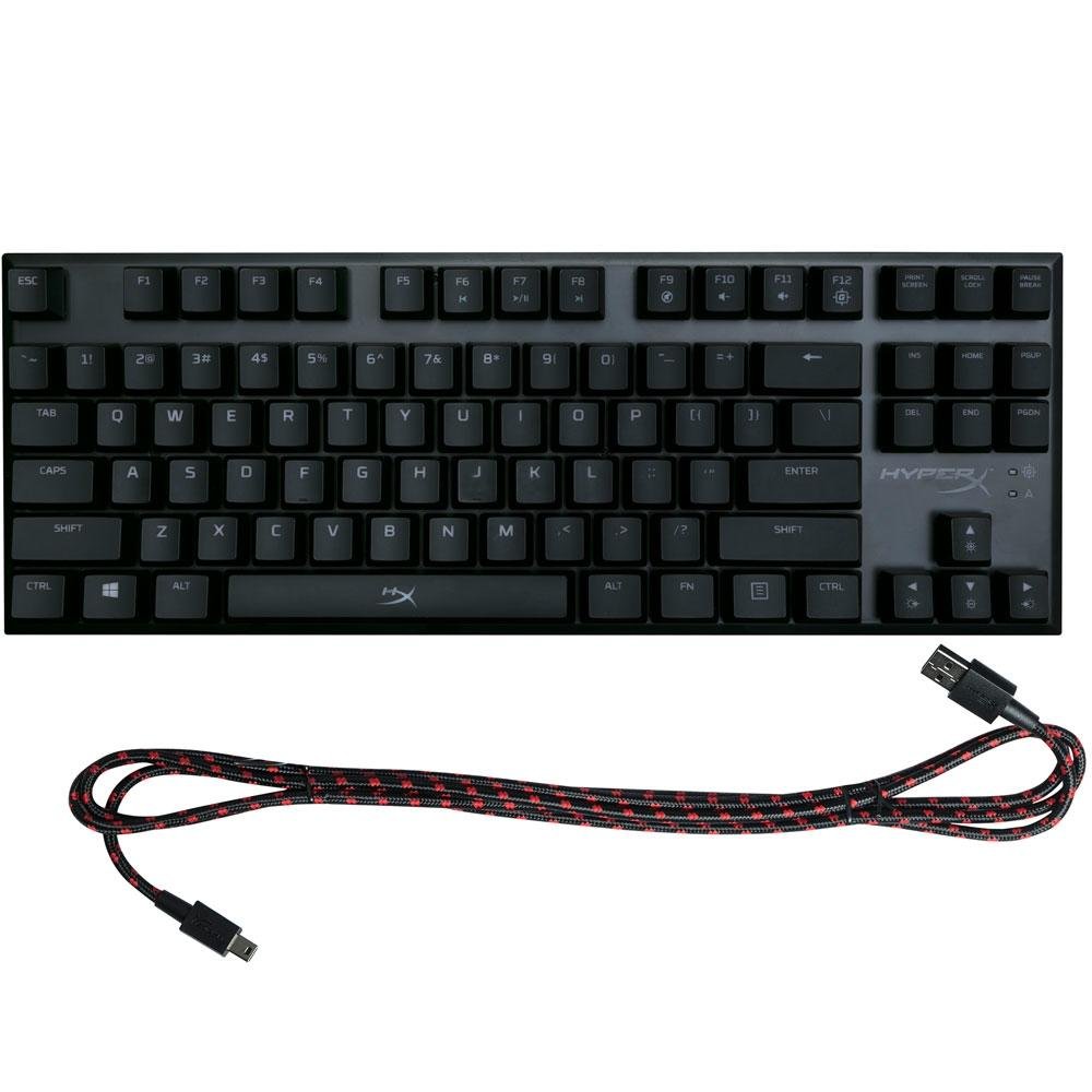 Teclado Mecânico Gamer HyperX Alloy FPS Pro, LED, Switch Cherry MX Blue, US - HX-KB4BL1-US/WW