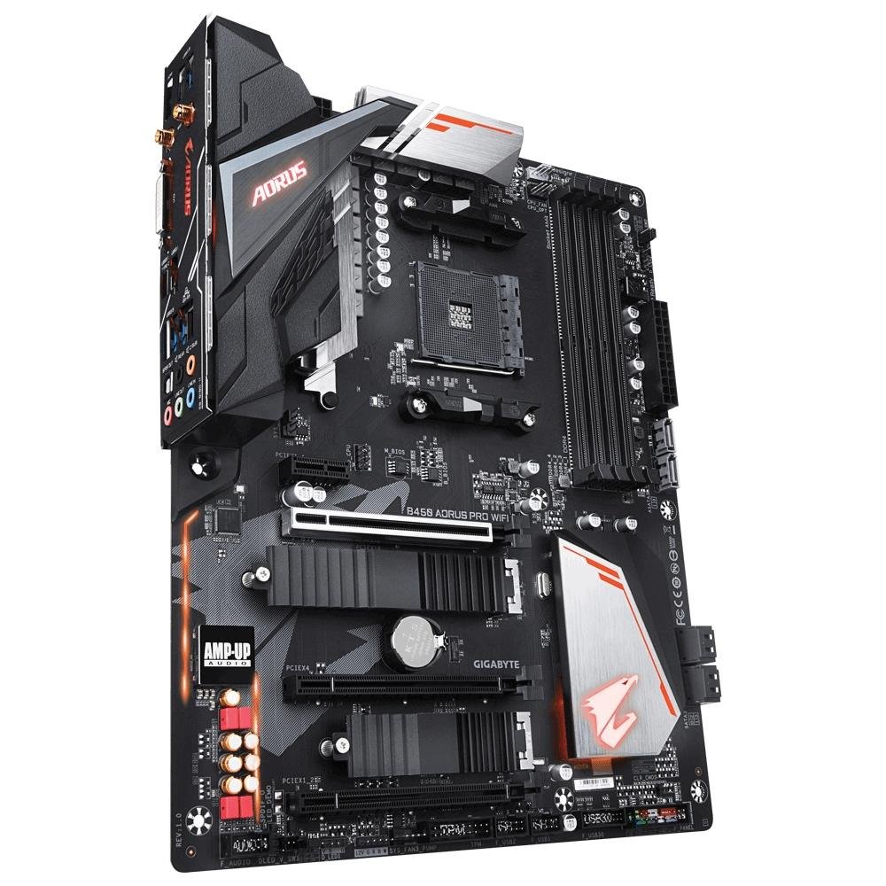 Placa Mãe Gigabyte Aorus B450 Aorus Pro Wi-Fi, AMD AM4, ATX, DDR4