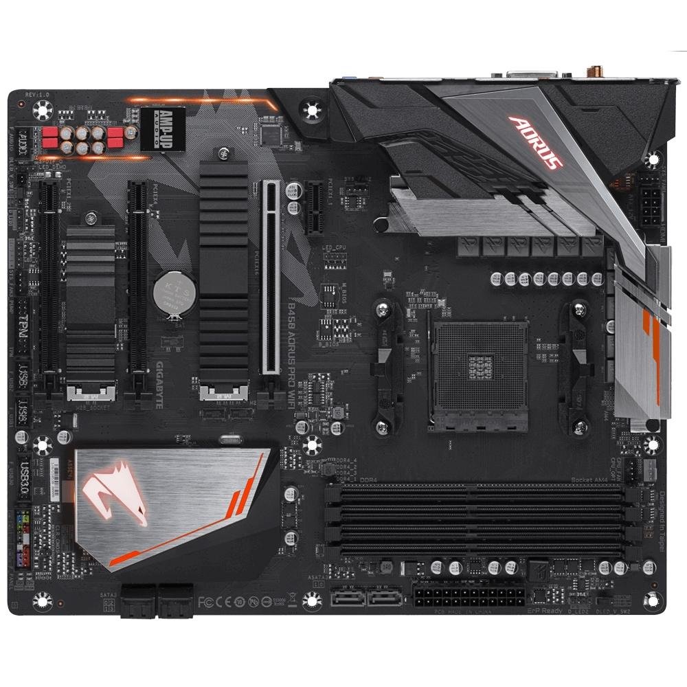 Placa Mãe Gigabyte Aorus B450 Aorus Pro Wi-Fi, AMD AM4, ATX