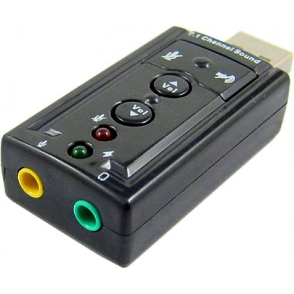 Adaptador de Áudio USB para 2 P2, MD9, Preto - 7927 Adaptador de Áudio USB para 2 P2, MD9, Preto - 7927
