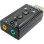 Adaptador de Áudio USB para 2 P2, MD9, Preto - 7927