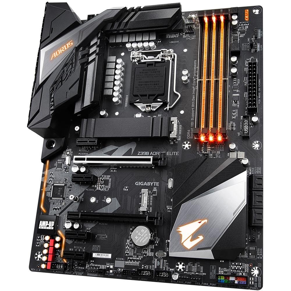 Imagem 4 de 6 do produto Placa-Mãe Gigabyte Aorus Z390 Aorus Elite, Intel LGA 1151, ATX, DDR4