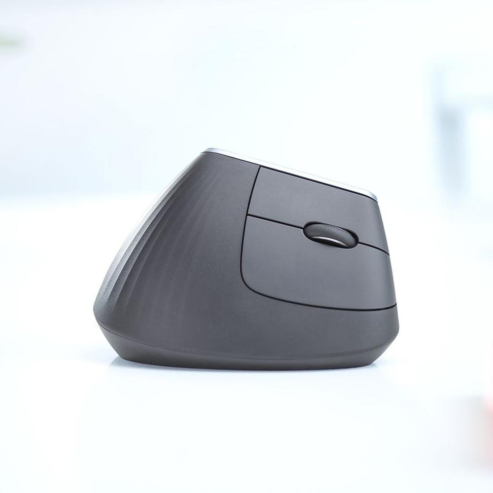 Mouse sem fio Logitech MX Vertical Design Ergonômico para Redução de Tensão Muscular, USB Unifying ou Bluetooth, Recarregável - 910-005449 - view 3