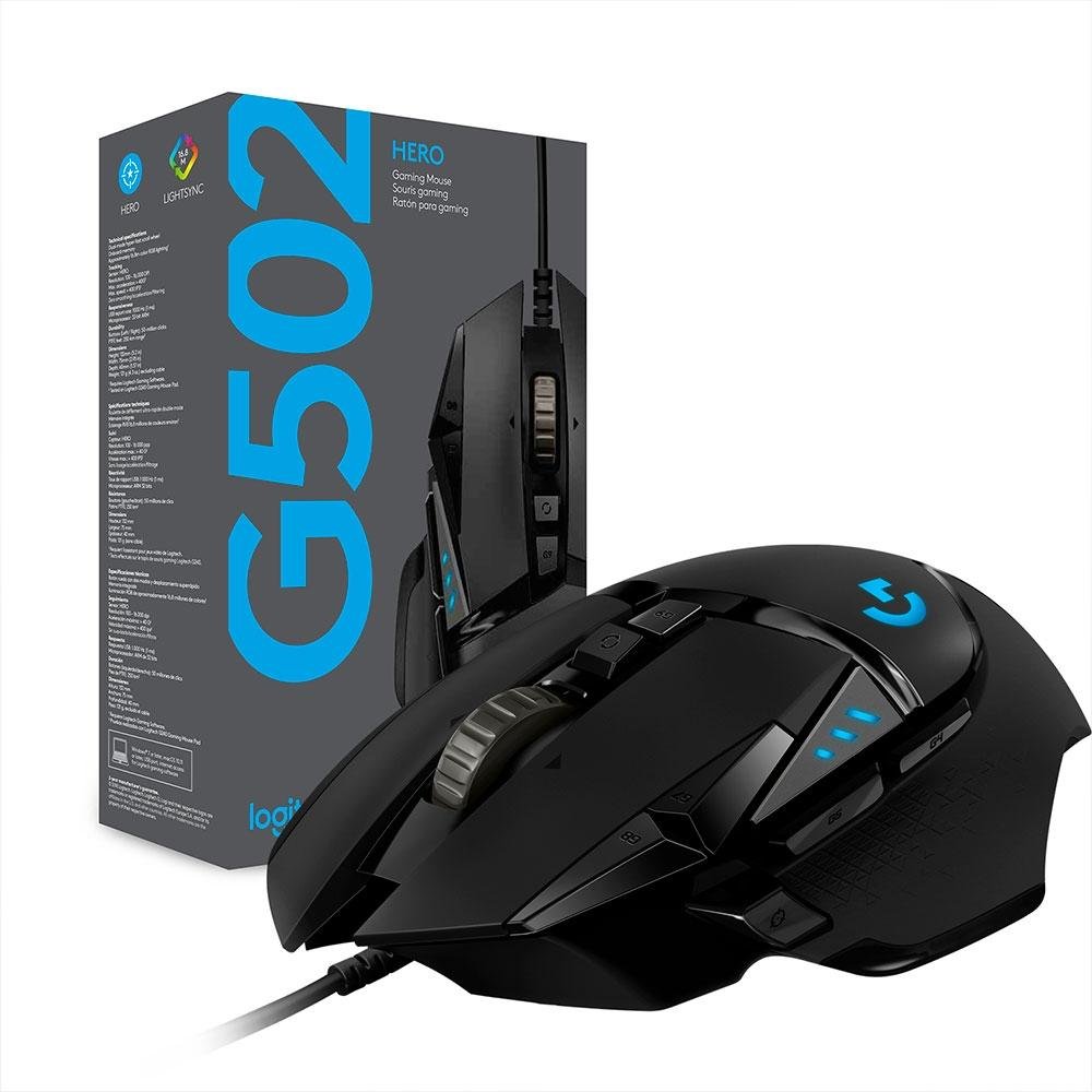 Mouse Gamer Logitech G502 HERO com RGB LIGHTSYNC, Ajustes de Peso, 11 Botões Programáveis, Sensor HERO 25K - 910-005550 - view 11