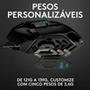 Mouse Gamer Logitech G502 HERO com RGB LIGHTSYNC, Ajustes de Peso, 11 Botões Programáveis, Sensor HERO 25K - 910-005550