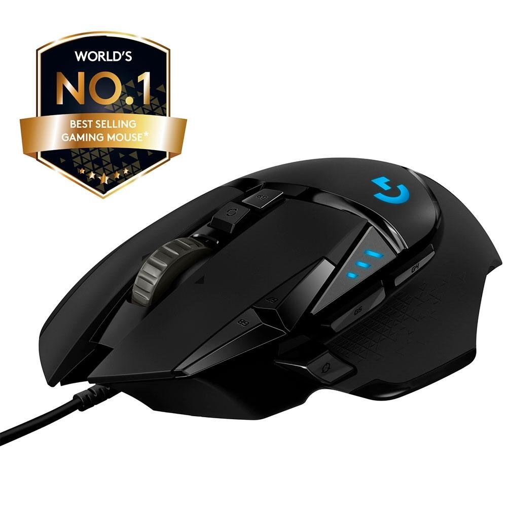 Mouse Gamer Logitech G502 HERO com RGB LIGHTSYNC, Ajustes de Peso, 11 Botões Programáveis, Sensor HERO 25K - 910-005550 - view 13