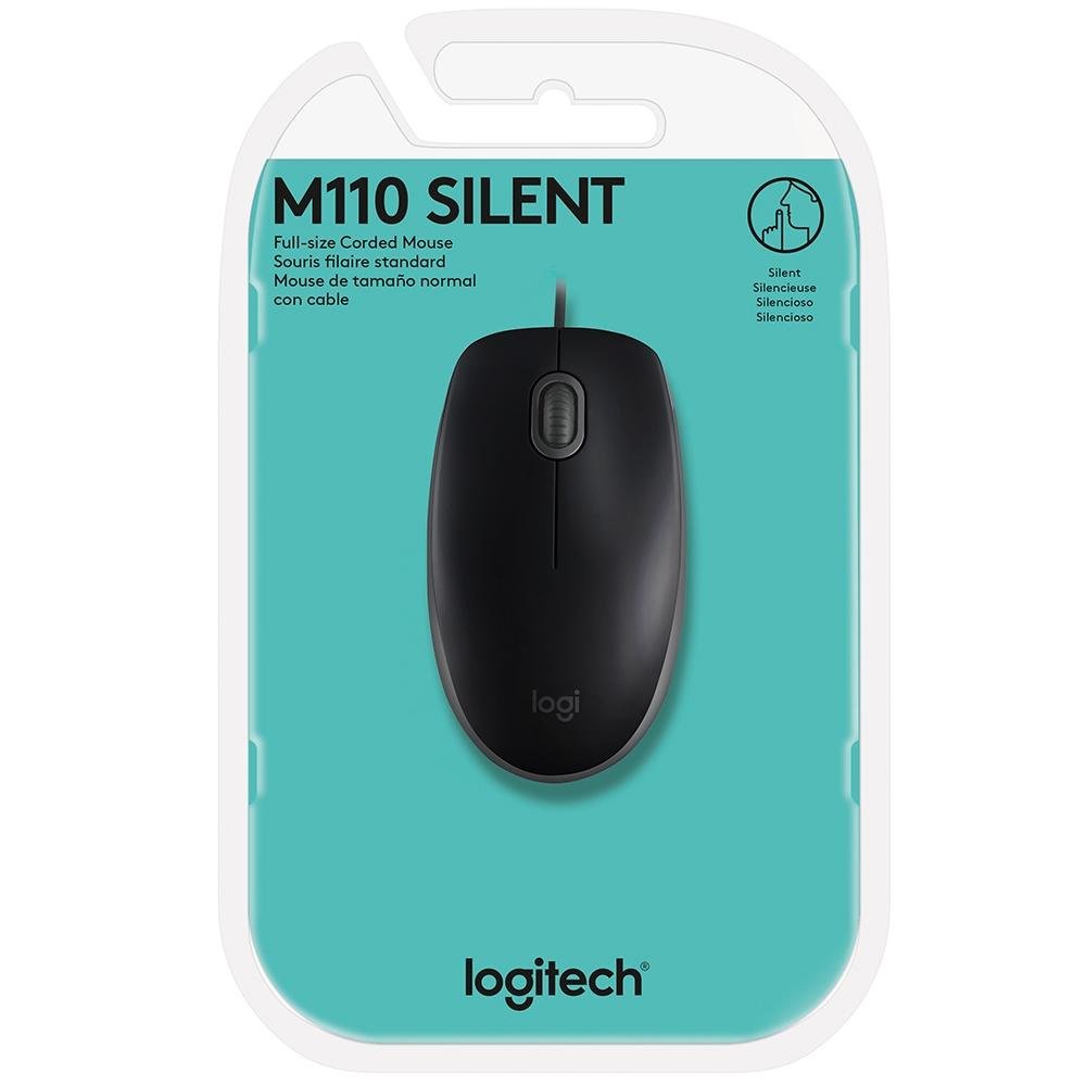 Mouse com fio USB ( Balão.info) M110 com Clique Silencioso, Design Ambidestro e Facilidade Plug and Play, Preto - 910-( Balão.info - foto 5