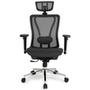 Cadeira de Escritório Ergonômica DT3  Moira, Até 150kg, Apoio de Cabeça e Braço 3D, Cilindro Classe 4, Preto - 11214-9
