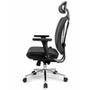 Cadeira de Escritório Ergonômica DT3  Moira, Até 150kg, Apoio de Cabeça e Braço 3D, Cilindro Classe 4, Preto - 11214-9