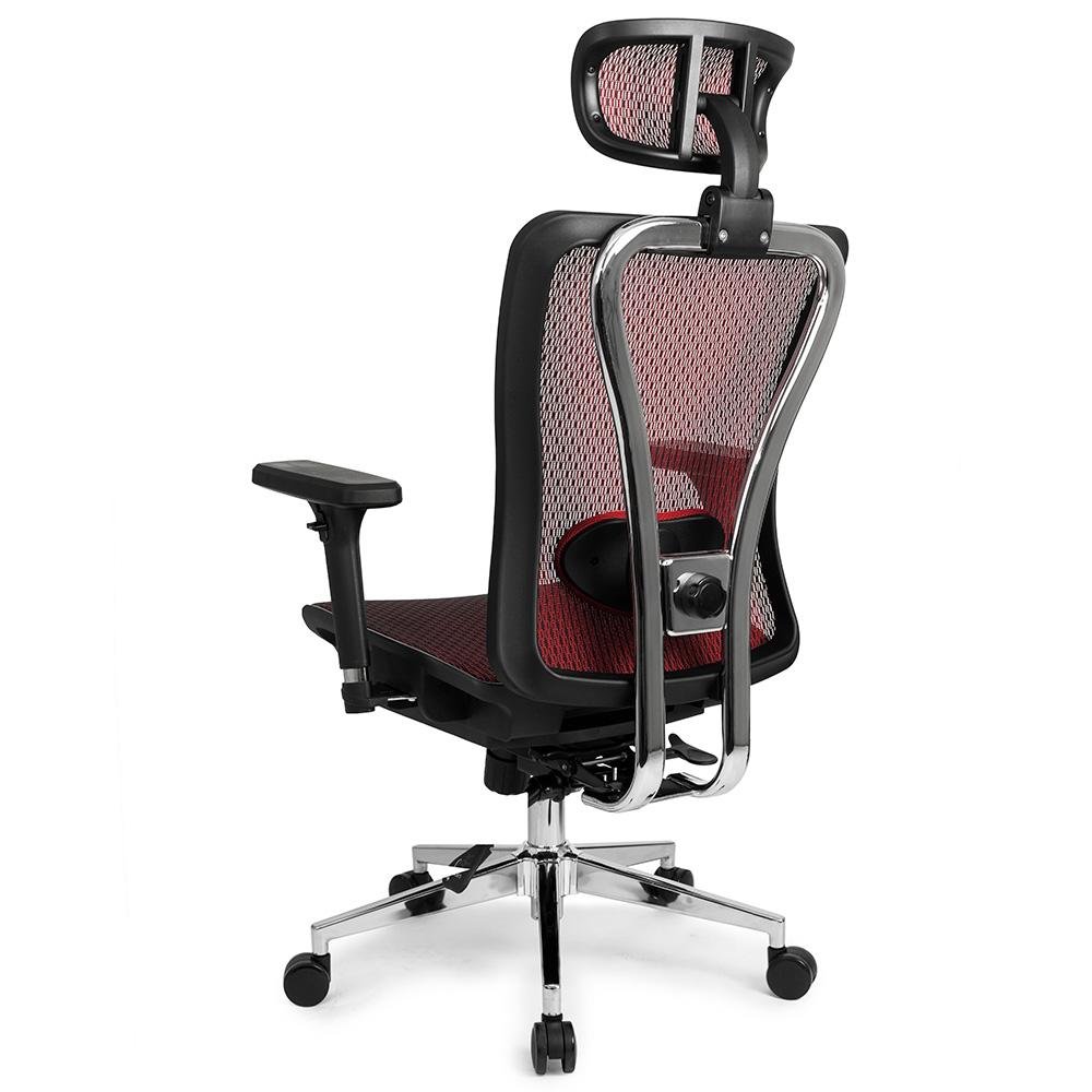 Cadeira de Escritório Ergonômica DT3 Moira, Até 150kg, Apoio de Cabeça e Braço 3D, Cilindro Classe 4, Red - 11216-1 - view 6