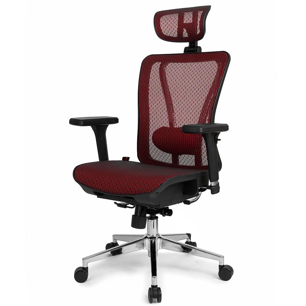 Cadeira de Escritório Ergonômica DT3 Moira, Até 150kg, Apoio de Cabeça e Braço 3D, Cilindro Classe 4, Red - 11216-1 - view 8