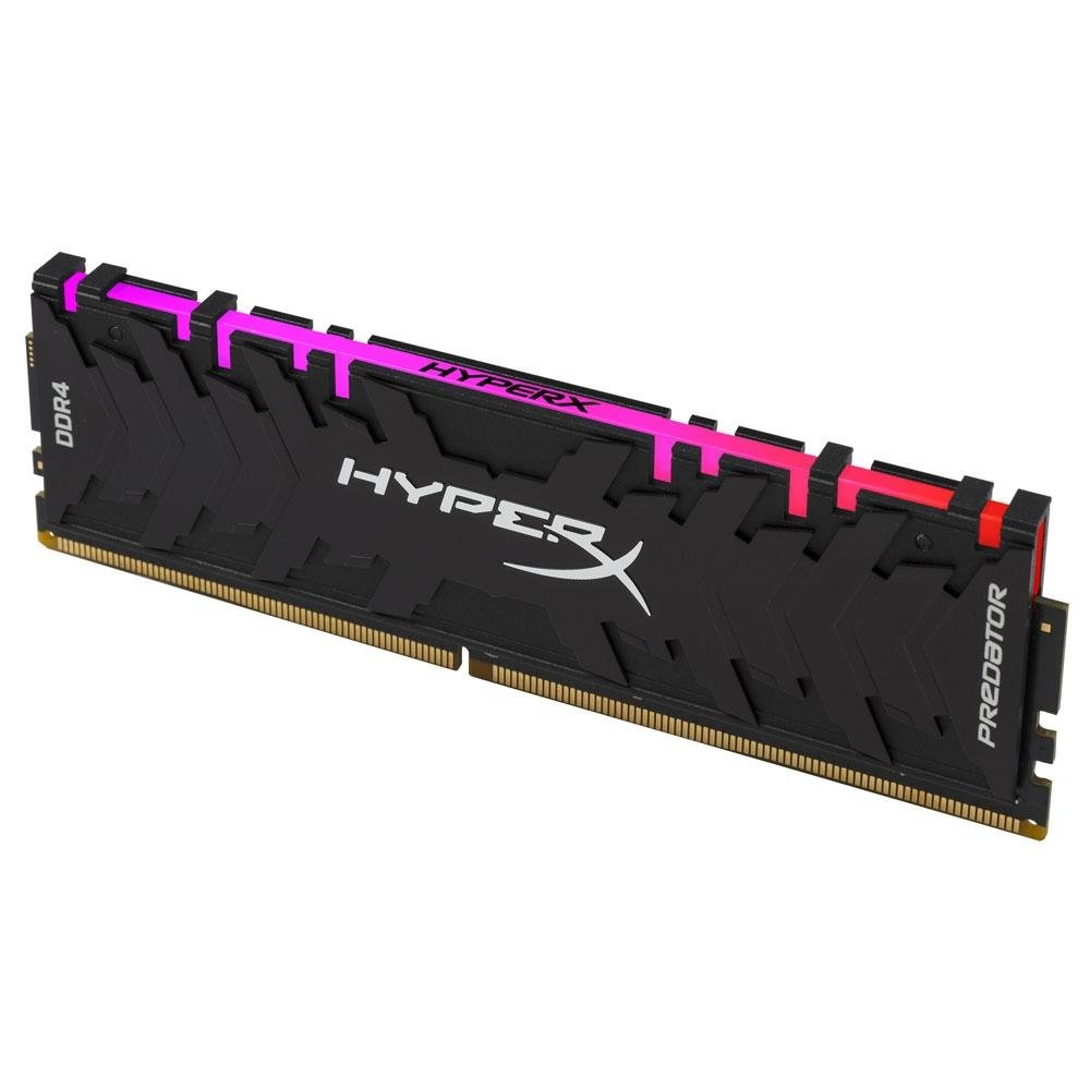 Memória HyperX Predator RGB, 16GB (2x8GB), 4000MHz, DDR4, CL19, Preto - HX440C19PB3AK2/16 Memória HyperX Predator RGB, 16GB (2x8GB), 4000MHz, DDR4, CL19, Preto - HX440C19PB3AK2/16