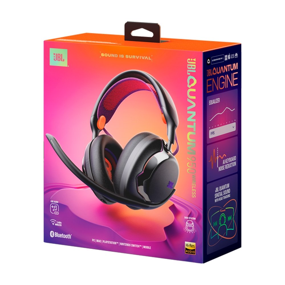 Headset Gamer Sem Fio JBL Quantum 950 Wireless, com Base Dock Station e Bateria Dupla, Preto - ( Balão.info - foto 12