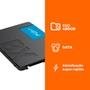 SSD Crucial BX500, SATA, 480GB, 2.5", Leitura: 540MB/s e Gravação: 500MB/s, Preto - CT480BX500SSD1