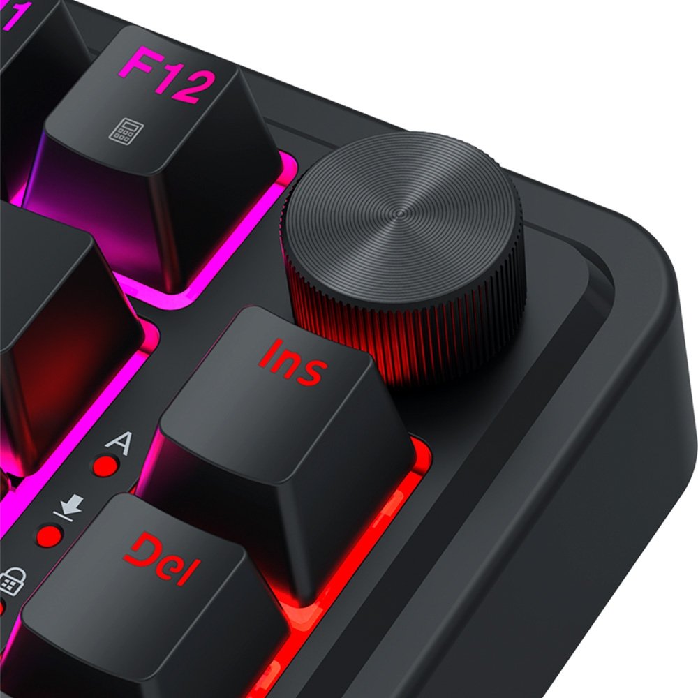 Imagem 9 de 9 do produto Teclado Magnético Gamer Redragon UCAL, RGB, Switch Magnético, Layout 75%, Hot-Swap, ABNT2, USB Tipo-C, Preto - K673RGB-M