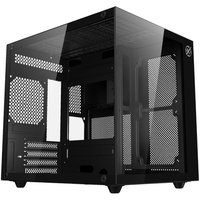 Gabinete Gamer Kalkan Midgard Lite, M-ATX, Frontal e Lateral em Vidro Temperado, Sem Fans, Preto - KLK00090