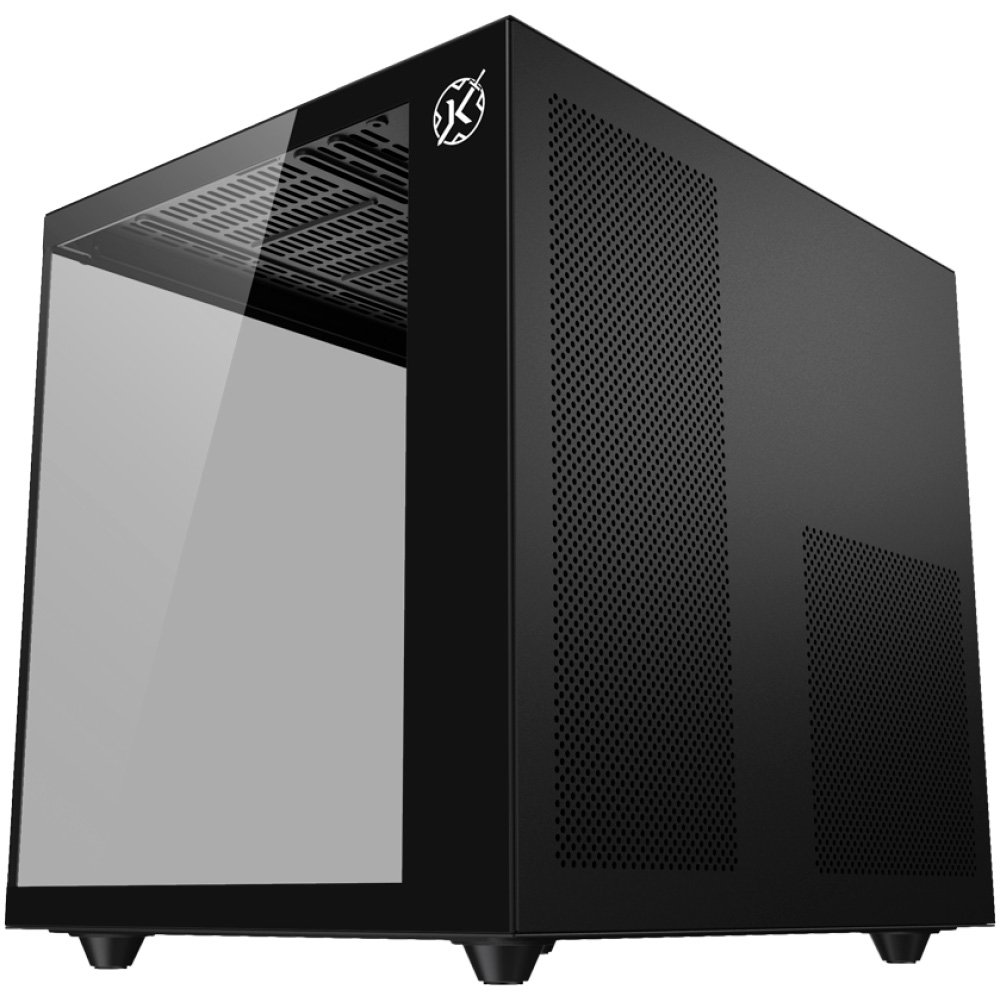 Imagem 6 de 8 do produto Gabinete Gamer Kalkan Midgard Lite, M-ATX, Frontal e Lateral em Vidro Temperado, Sem Fans, Preto - KLK00090