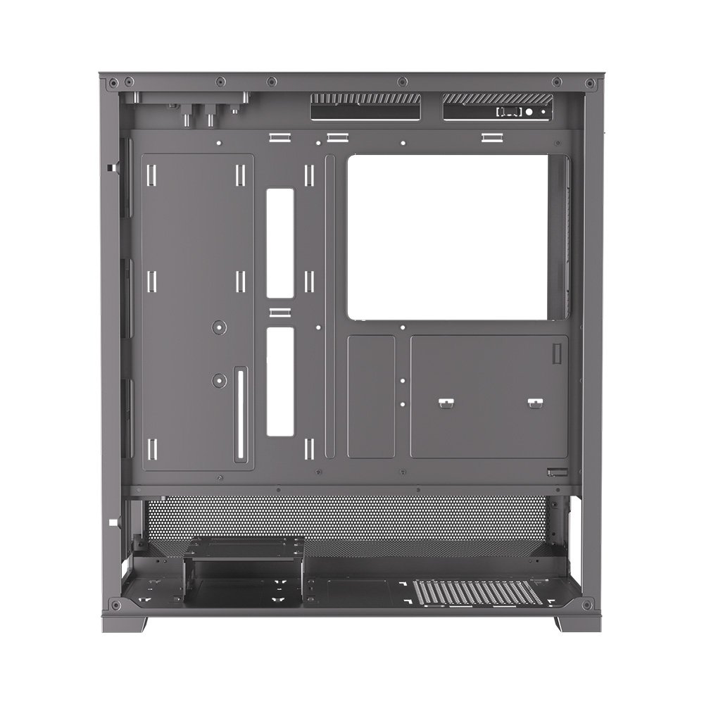 Imagem 6 de 10 do produto Gabinete Gamer Kalkan Hakon Pro, E-ATX, Sem Fans, Lateral em Vidro Temperado, Preto - KLK00094