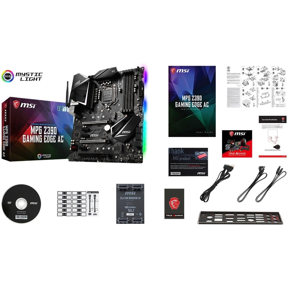 Imagem 9 de 9 do produto Placa-Mãe MSI MPG Z390 Gaming EDGE AC, Intel LGA 1151, ATX, DDR4