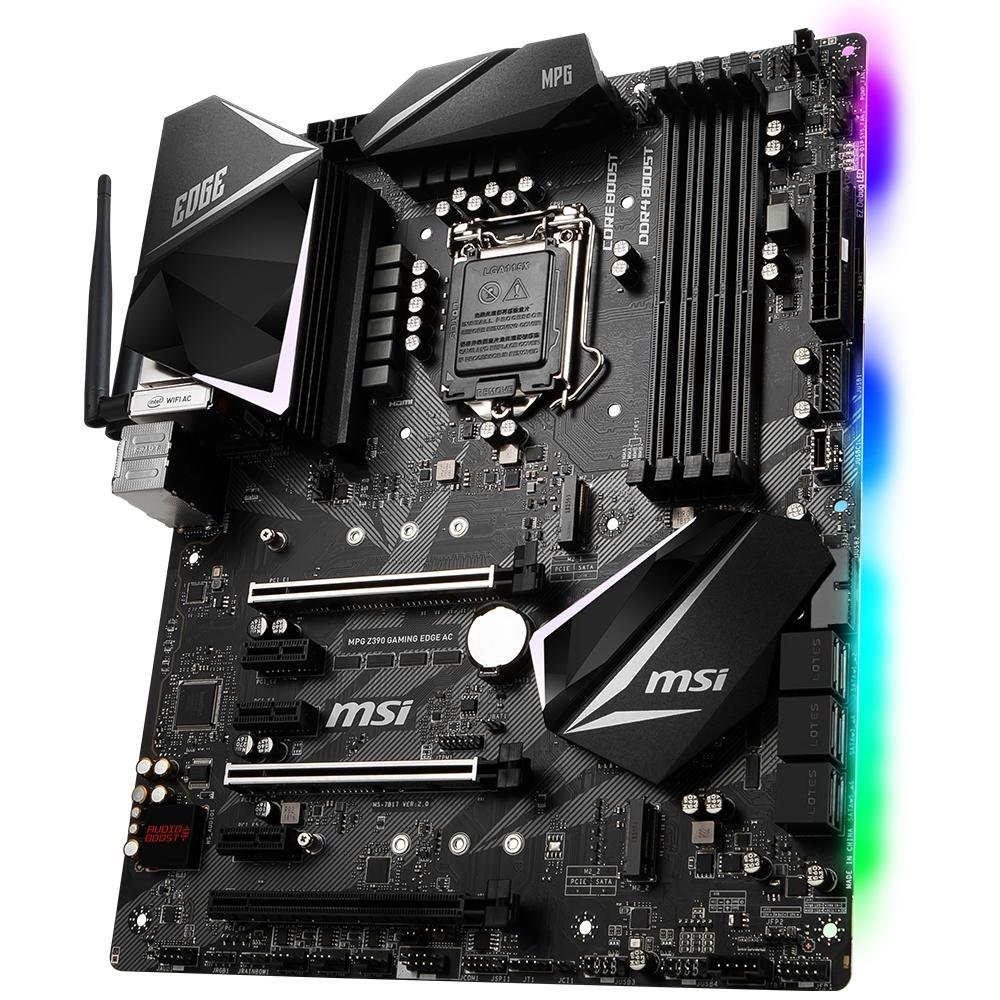 Imagem 5 de 9 do produto Placa-Mãe MSI MPG Z390 Gaming EDGE AC, Intel LGA 1151, ATX, DDR4