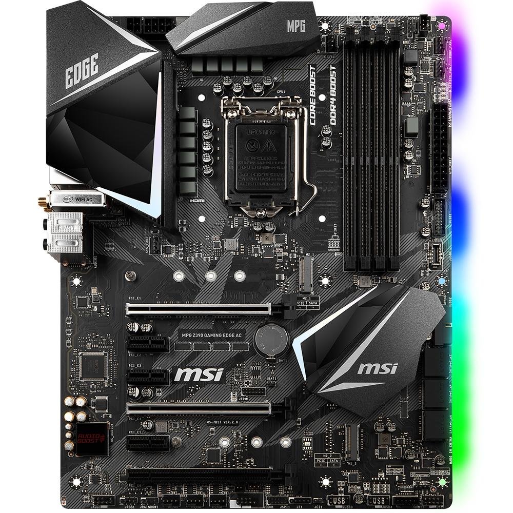 Imagem 2 de 9 do produto Placa-Mãe MSI MPG Z390 Gaming EDGE AC, Intel LGA 1151, ATX, DDR4