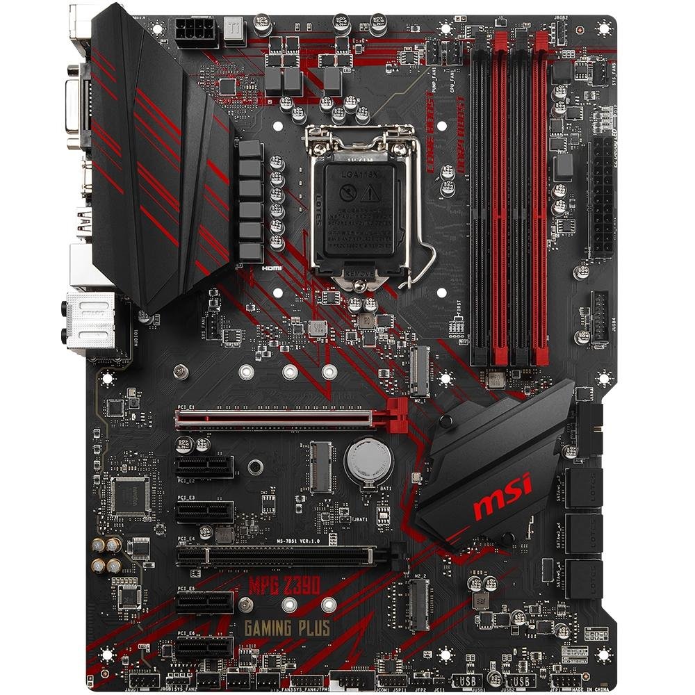 Placa-Mãe MSI Intel LGA 1151 MPG Z390 Gaming Plus | KaBuM!