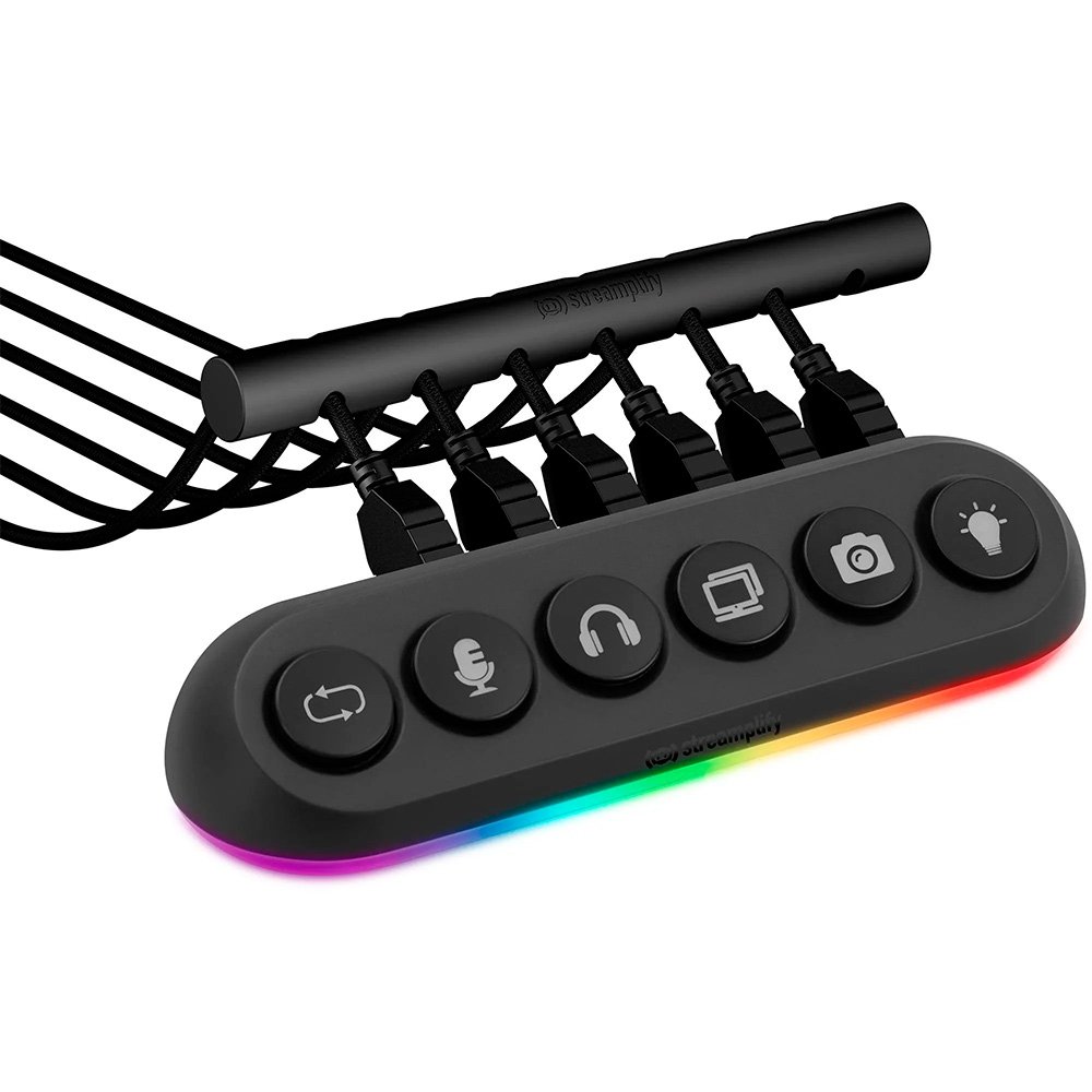 Hub USB Streamplify Deck 5, 5 Portas, USB 3.0, RGB, Preto - ( Balão.info - foto 6