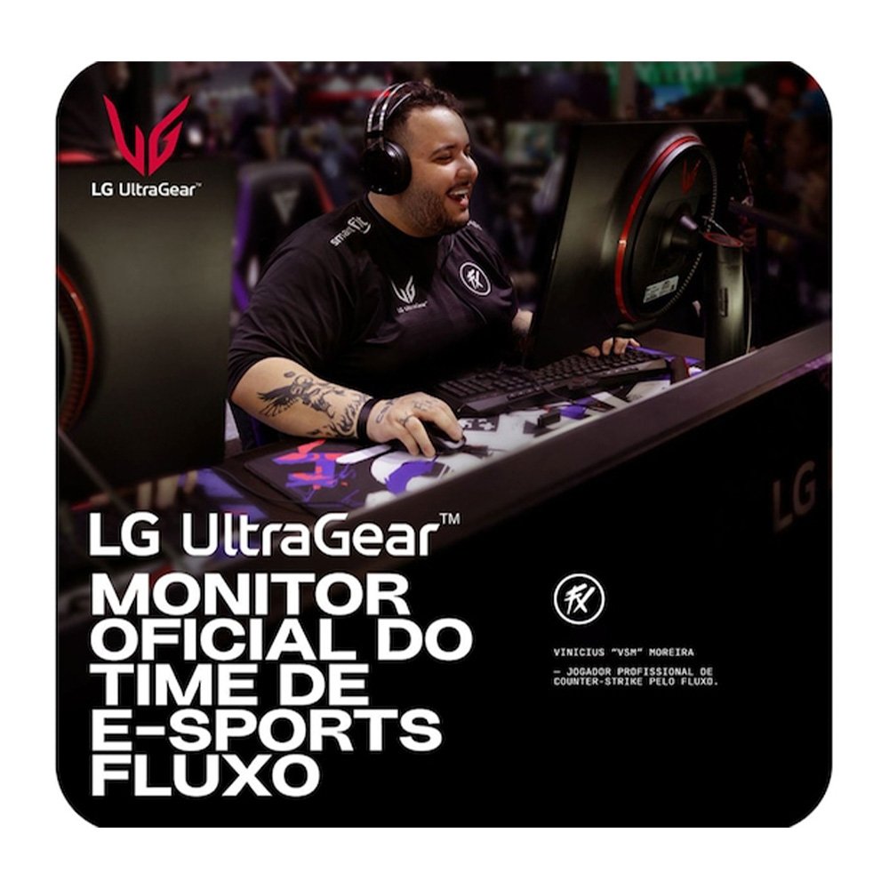 "Monitor Gamer LG UltraGear 27"", Full HD, 144Hz, 1ms, IPS, G-Sync, FreeSync, HDR10, Preto - 27G411A-B" - view 3
