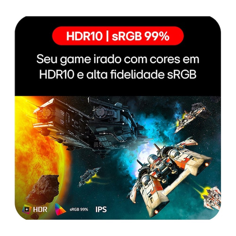 "Monitor Gamer LG UltraGear 27"", Full HD, 144Hz, 1ms, IPS, G-Sync, FreeSync, HDR10, Preto - 27G411A-B" - view 8