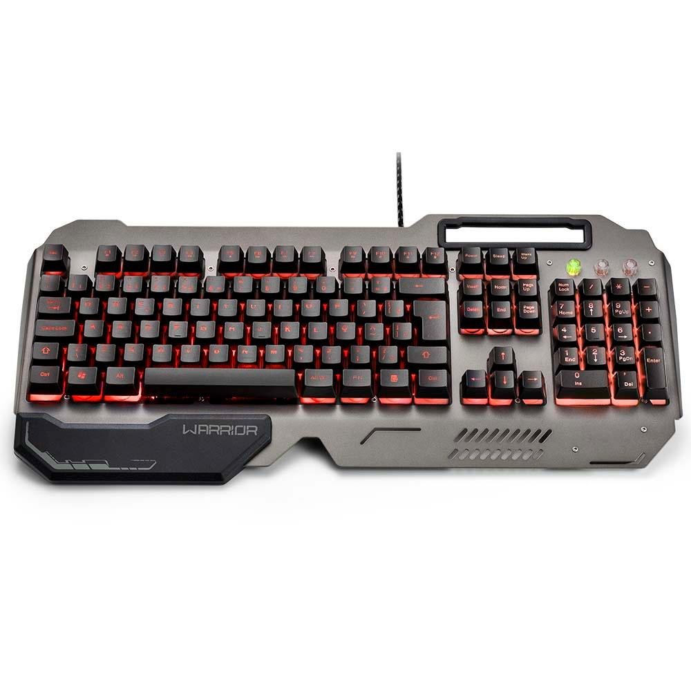 Imagem 3 de 14 do produto Kit Gamer Warrior  - Teclado Semi Mecânico Ragnar, LED + Mouse Keon, LED - TC223