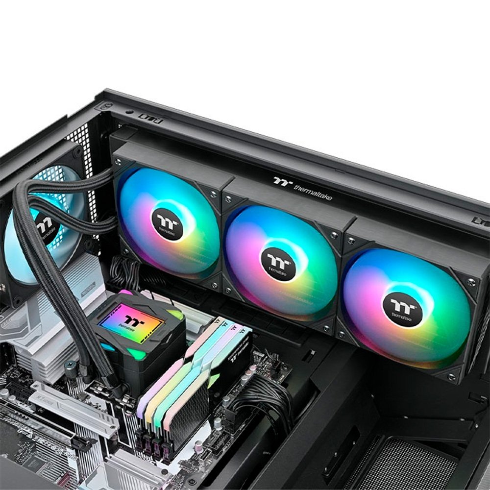 Imagem 5 de 6 do produto Water Cooler Thermaltake LA 360 ARGB Sync Edition, ARGB, 360mm, Multiplataforma AMD e Intel, Preto - CL-W459-PL12SW-A