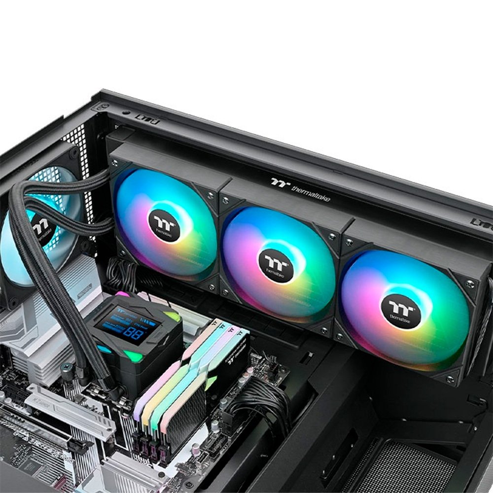 Imagem 5 de 6 do produto Water Cooler Thermaltake LA 360-S ARGB Sync Edition-S, ARGB, 360mm, Multiplataforma AMD e Intel, Preto - CL-W462-PL12SW-A