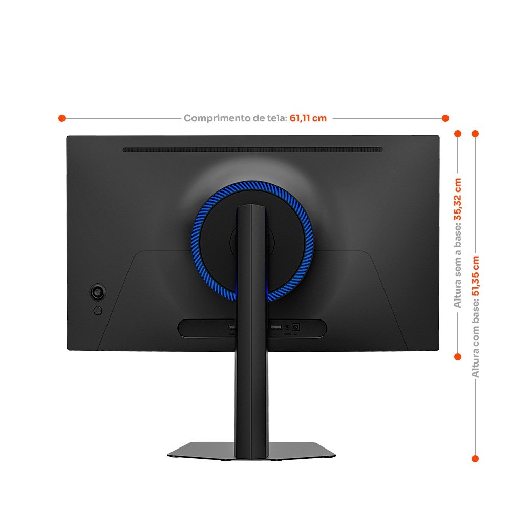 "Monitor Gamer Husky Boreal OLED 27"", QHD, 240Hz, RGB, DisplayPort e HDMI, 1.07B Cores, Ajuste de Ângulo, Preto - HMG00727" - view 4