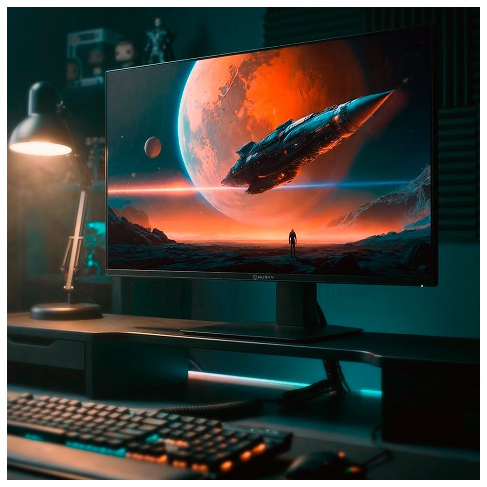 Imagem 3 de 9 do produto Monitor Gamer Husky Boreal OLED 27", QHD, 240Hz, RGB, DisplayPort e HDMI, 1.07B Cores, Ajuste de Ângulo, Preto - HMG00727