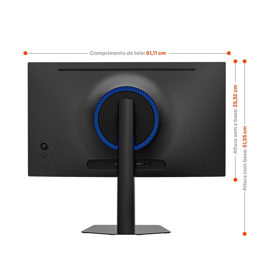 Imagem 7 de 9 do produto Monitor Gamer Husky Boreal OLED 27", QHD, 240Hz, RGB, DisplayPort e HDMI, 1.07B Cores, Ajuste de Ângulo, Preto - HMG00727