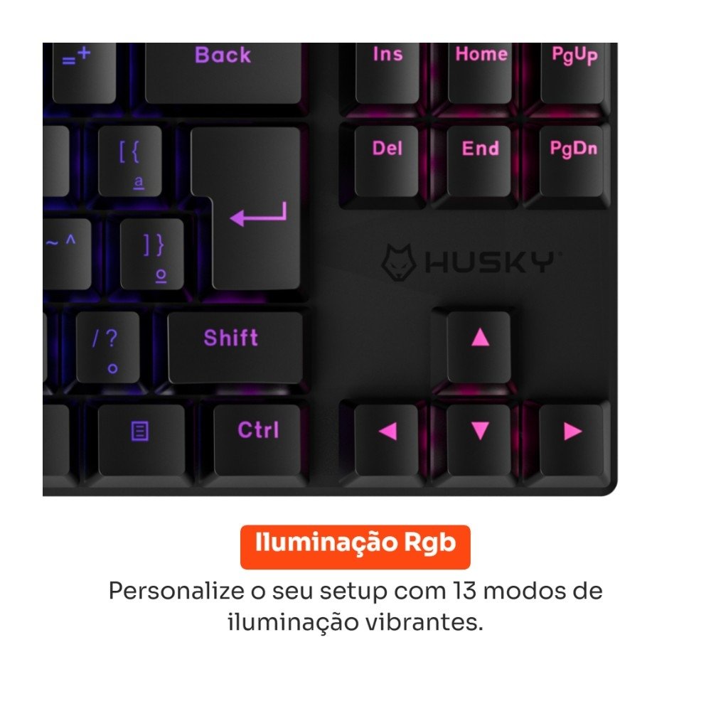 Teclado Mecânico Gamer ( Balão.info) Harbor, ( Balão.info), RGB, Switch ( Balão.info) Brown, Hotswap, Preto - ( Balão.info - foto 2