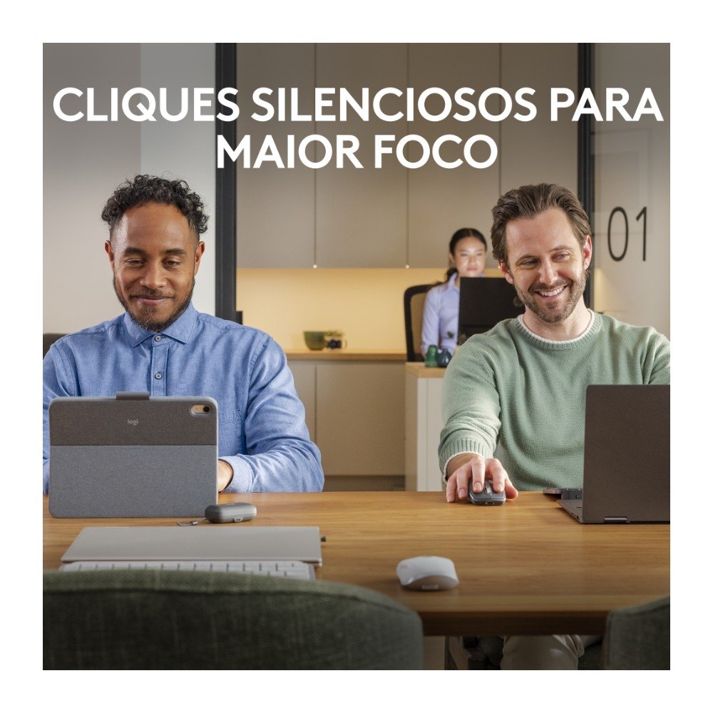 Mouse Sem Fio ( Balão.info) MX Anywhere 3S Uso em Qualquer Superfície, Clique Silencioso, Recarregável, Conexão Bluetooth, Rosa - 910-( Balão.info - foto 3