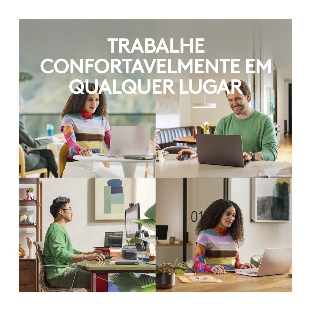 Mouse Sem Fio Logitech MX Anywhere 3S Uso em Qualquer Superfície, Clique Silencioso, Recarregável, Conexão Bluetooth, Rosa - 910-006934 - view 5