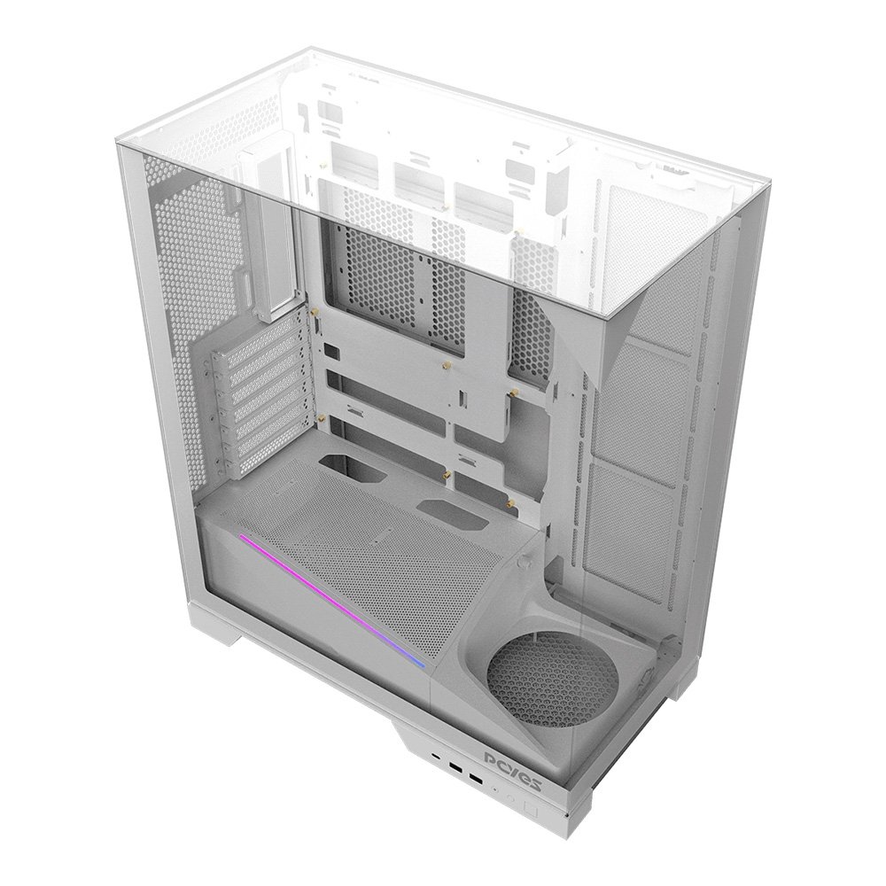 Gabinete Gamer ( Balão.info) Forcefield Dome, Mid Tower, RGB, Lateral em Vidro, White Ghost - Gffdwg - view 2