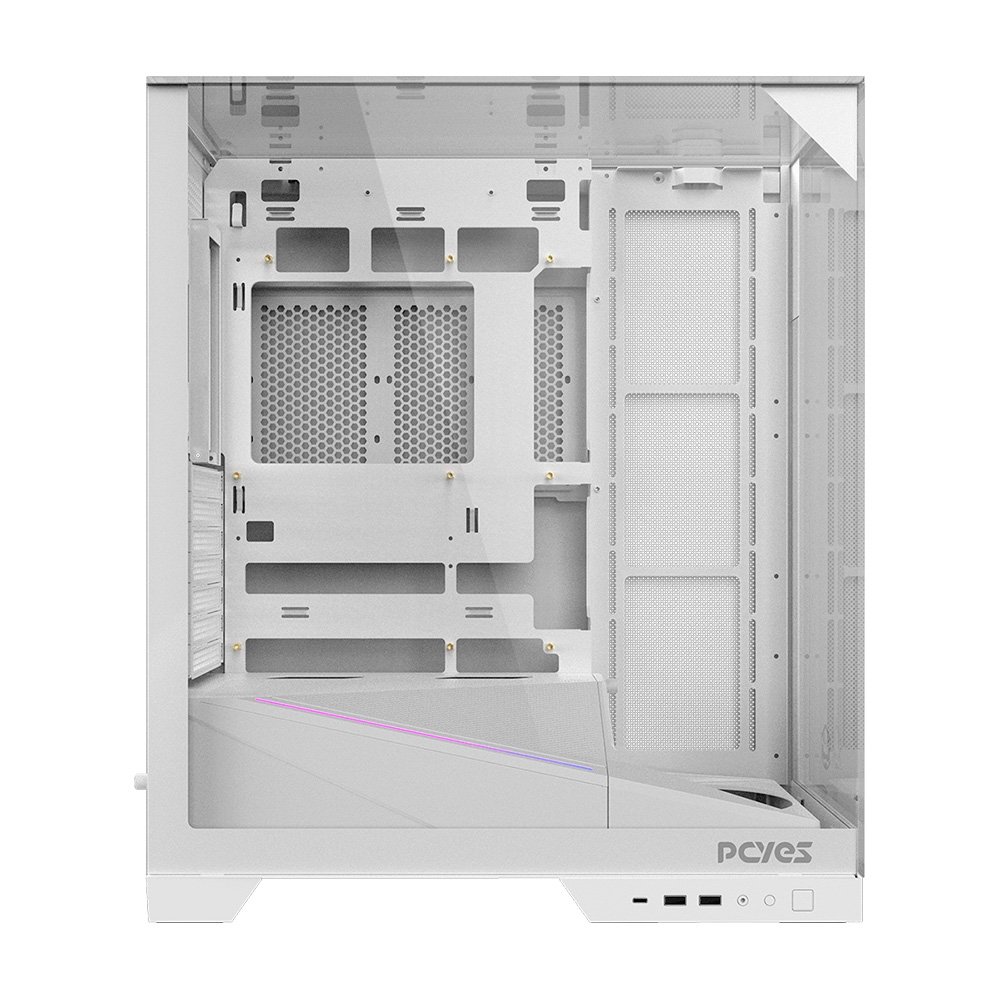 Gabinete Gamer ( Balão.info) Forcefield Dome, Mid Tower, RGB, Lateral em Vidro, White Ghost - Gffdwg - view 3