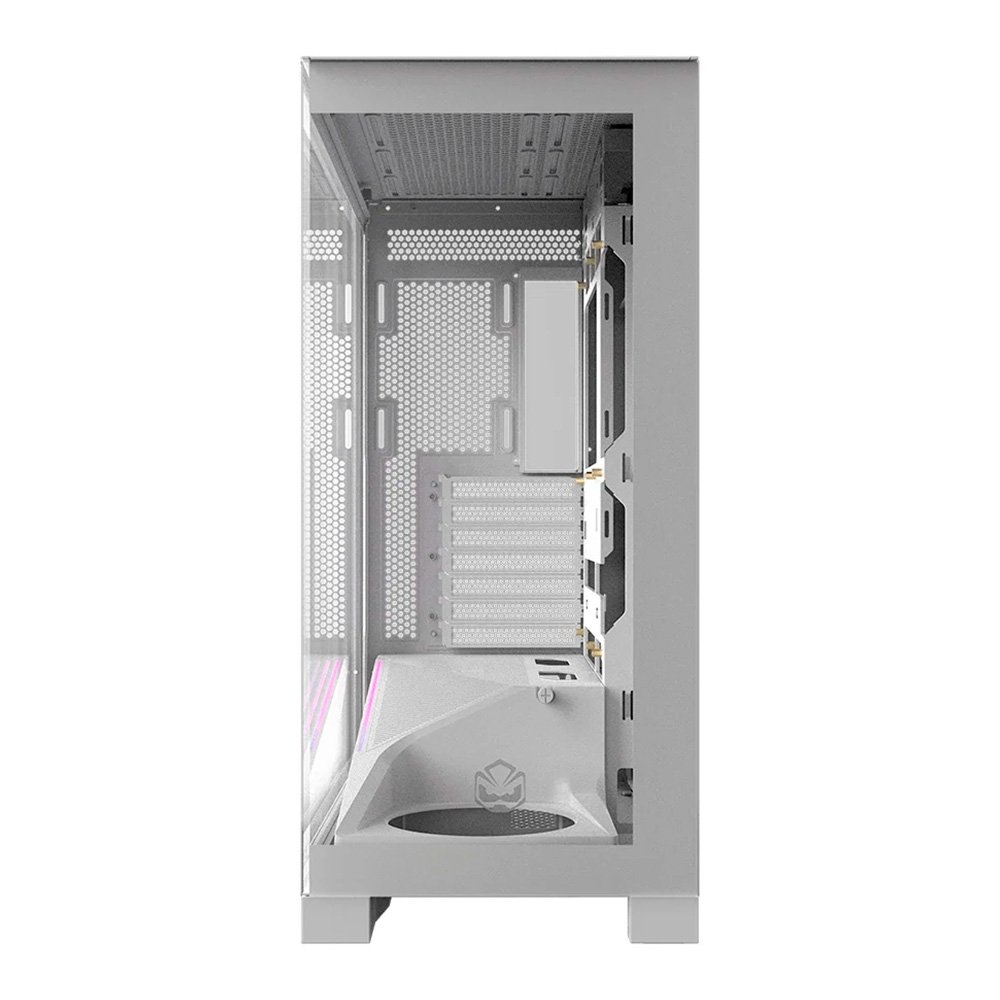 Gabinete Gamer ( Balão.info) Forcefield Flow, Mid Tower, RGB, Lateral em Vidro, White Ghost - Gfffwg - view 4