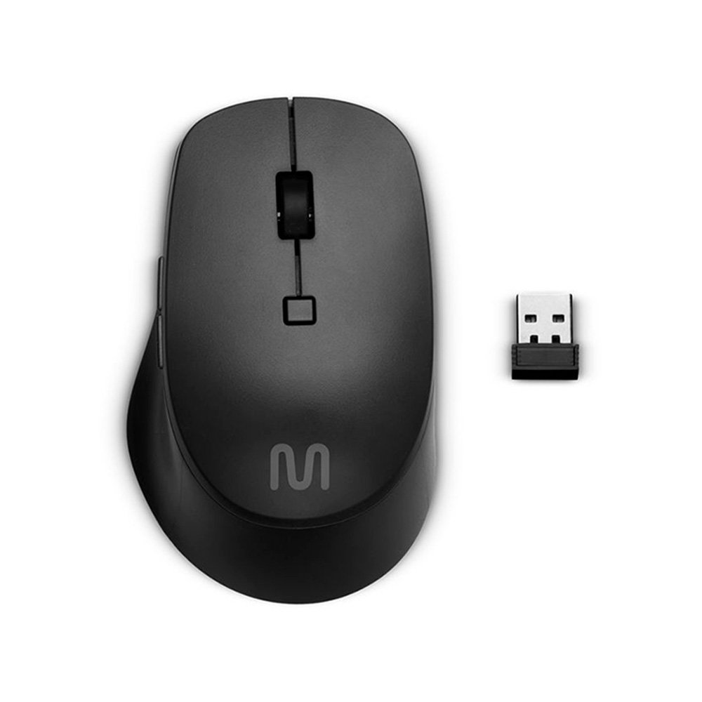 Imagem 14 de 16 do produto Kit Teclado e Mouse Sem Fio Multilaser CS1100, USB 2.4GHz, DPI Ajustável, Clique Silencioso, ABNT2, Preto - TC402