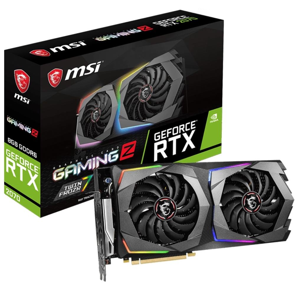 グラフィックボード・グラボ・ビデオカード MSI GeForce RTX 2070 Placa de Vídeo VGA MSI NVIDIA GeForce RTX 2070 | KaBuM!
