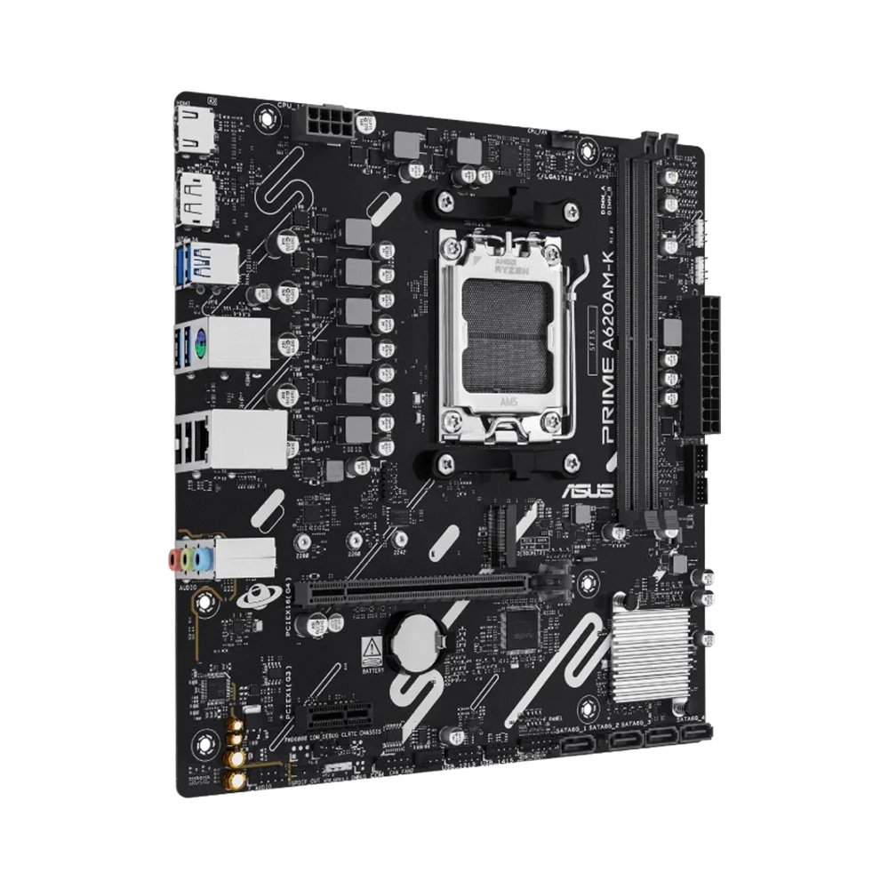 Placa Mãe ASUS PRIME A620AM-K, AMD AM5 , mATX, DDR5 - 90MB1GX0-M0EAY0 - view 3