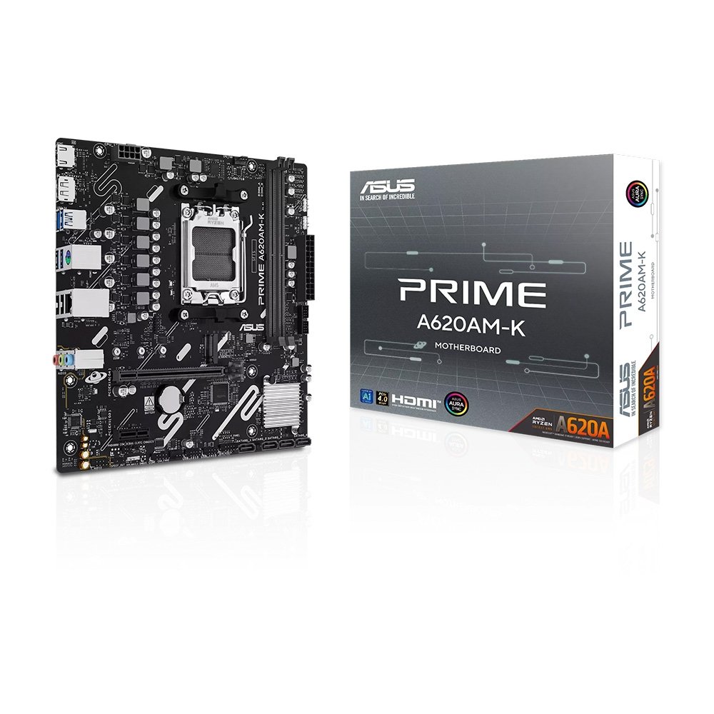 Placa Mãe ASUS PRIME A620AM-K, AMD AM5 , mATX, DDR5 - 90MB1GX0-M0EAY0 4