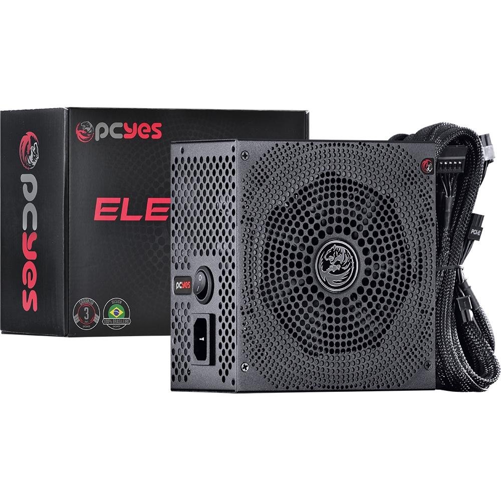 Fonte PCYes Electro V2 450W, 80 Plus Bronze - ELECV2PTO450W Fonte PCYes Electro V2 450W, 80 Plus Bronze - ELECV2PTO450W