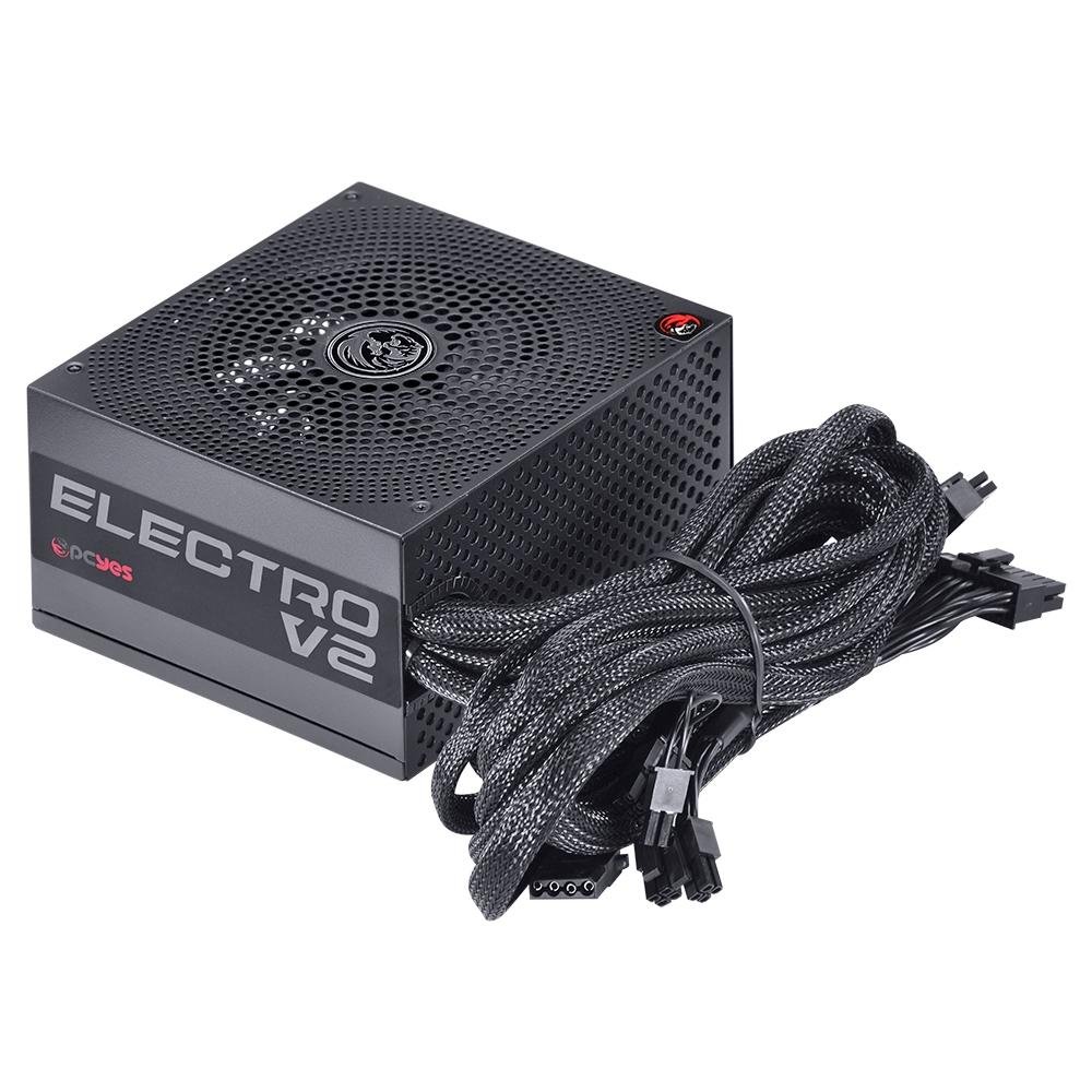 Fonte PCYes Electro V2 450W, 80 Plus Bronze - ELECV2PTO450W Fonte PCYes Electro V2 450W, 80 Plus Bronze - ELECV2PTO450W